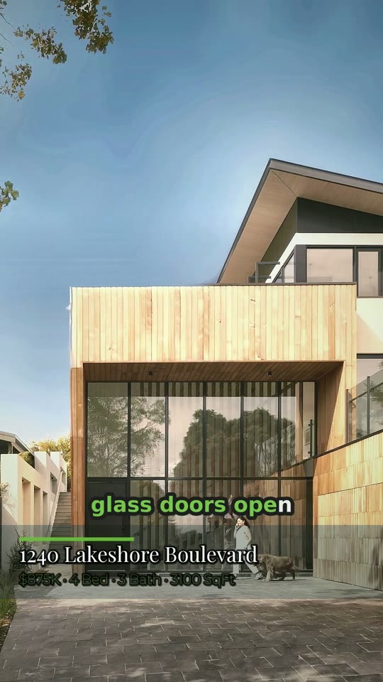 PropReel listing reel — timber-and-glass home exterior